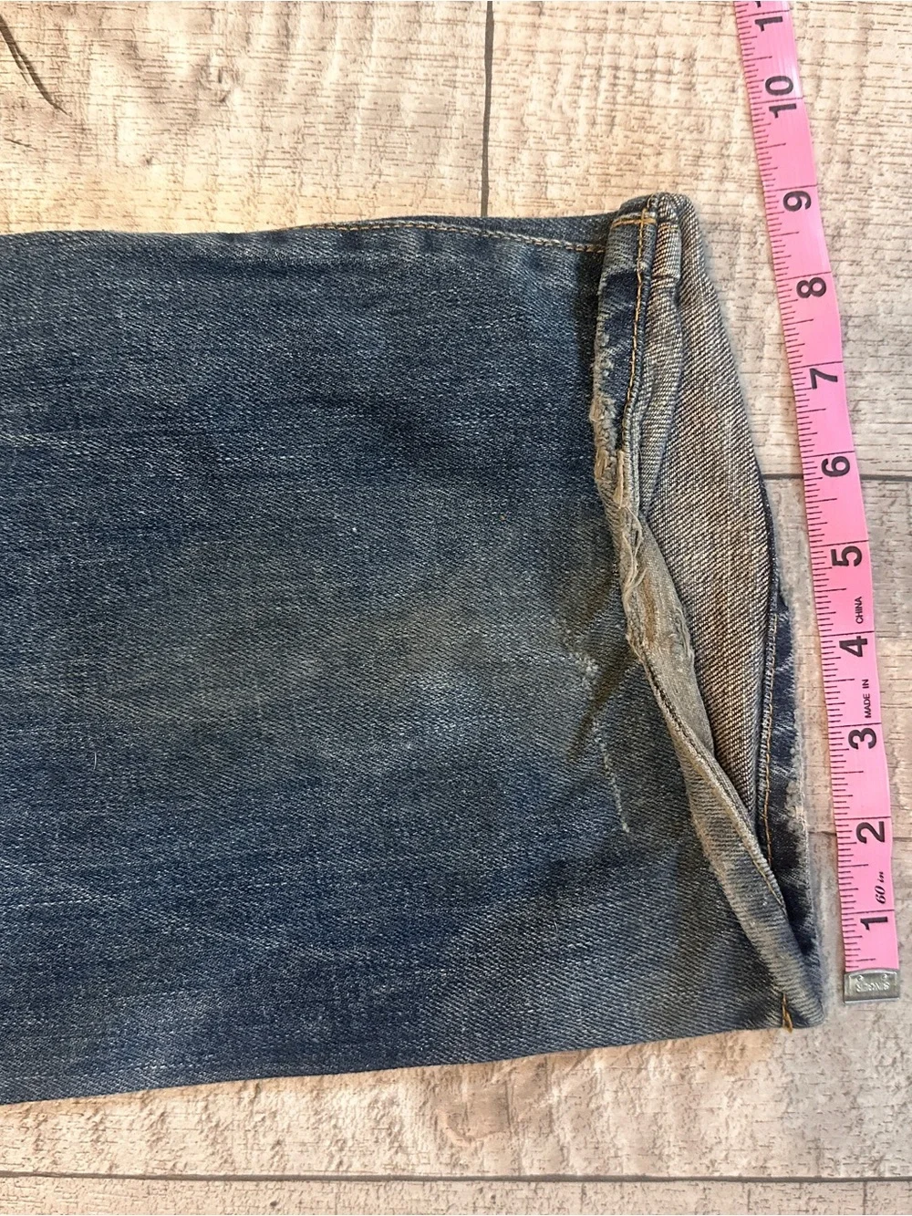 Volcom Men's Straight Wide Leg Dark Blue Jeans